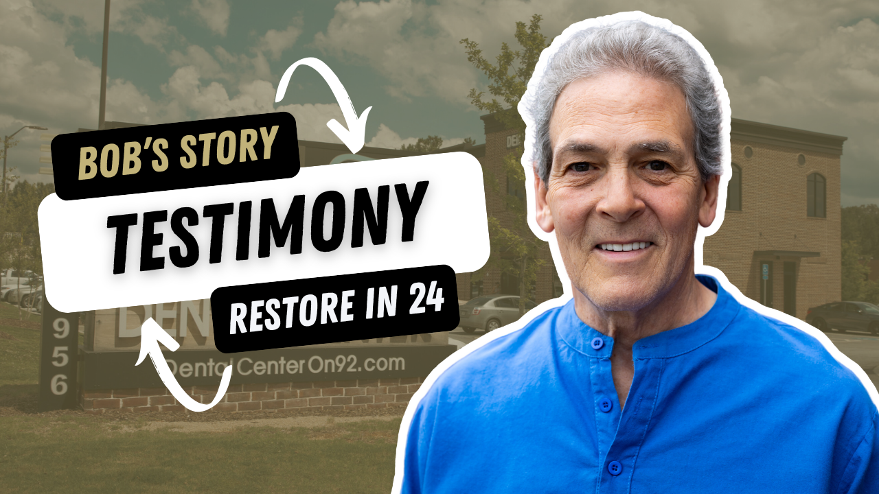 Bob smiling after full mouth dental implant treatment